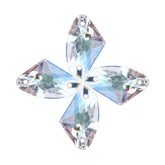 クリスタルトランスミッション銀河形状高品質のガラス縫製ラインストーン